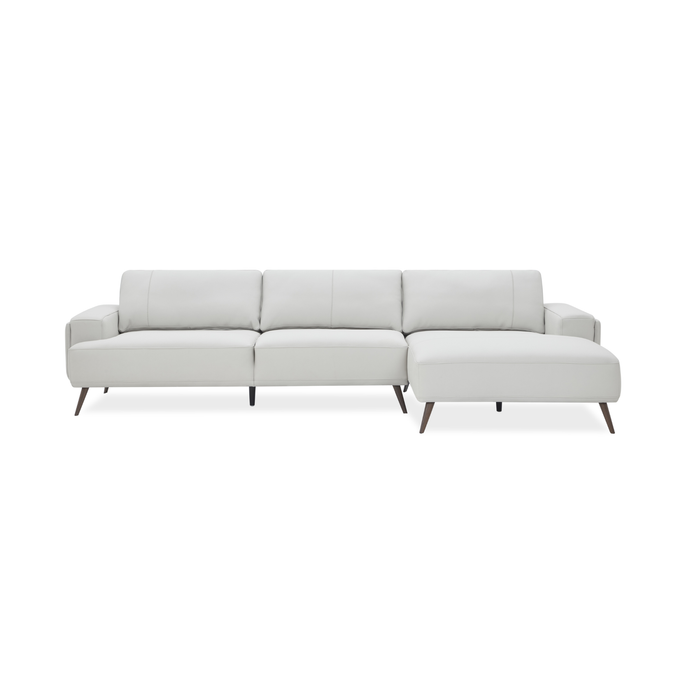 J & M Furniture Capri RHF Sectional in Frost