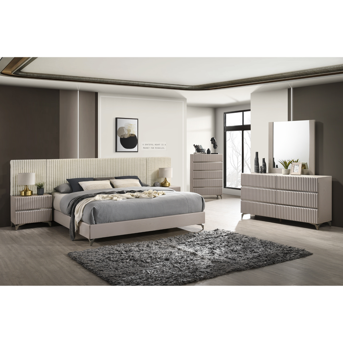 J & M Furniture Grace Modern King Bed