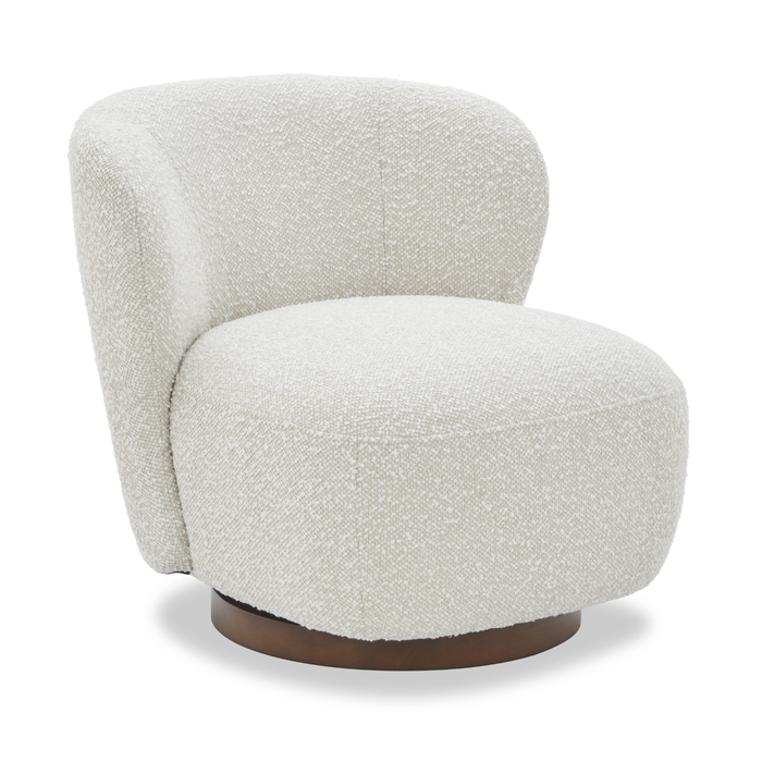 J & M Furniture Zola Swivel Chair in Pearl