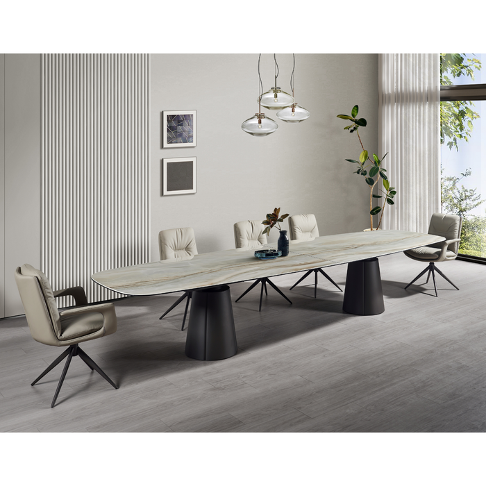 J & M Furniture RH Alabastro Dining Table