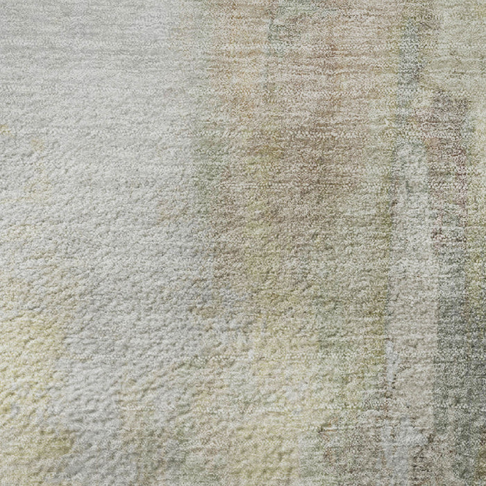 10' X 14' Abstract Washable Area Rug With UV Protection (709926) - Tan / Beige / Gray