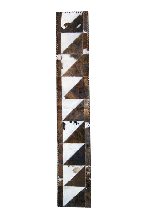 Cowhide Patchwork Runner Rug (544489) - Brown / Natural