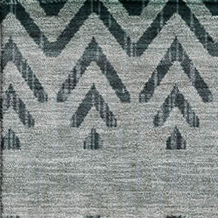 10' X 14' Geometric Washable Area Rug With UV Protection (715663) - Teal / Gray