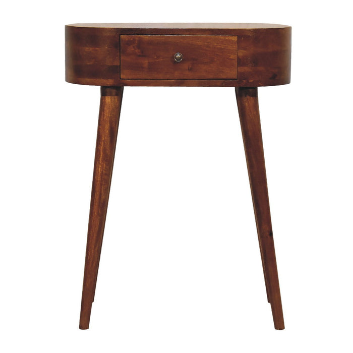 Solid Wood Solid Console Table With Two Drawers (719163) - Brown