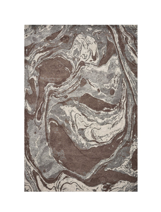 7' x 10' Polypropylene Area Rug - Mocha