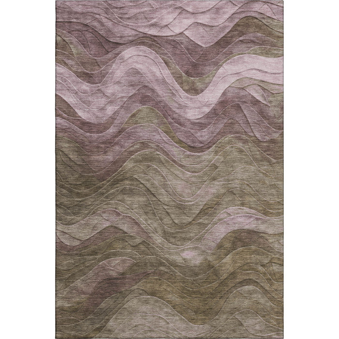 10' X 14' Abstract Washable Area Rug With UV Protection (697620) - Taupe / Beige / Green