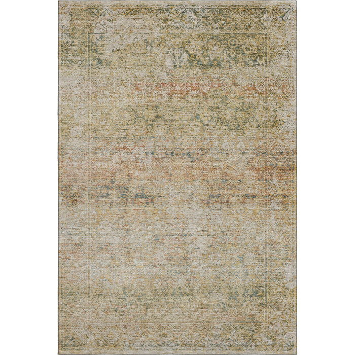 10' X 14' Abstract Washable Area Rug With UV Protection (717941) - Gold / Beige
