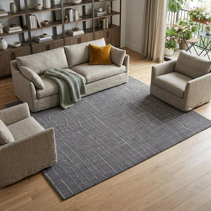 10' X 14' Hand Woven Area Rug (743910) - Gray / Silver