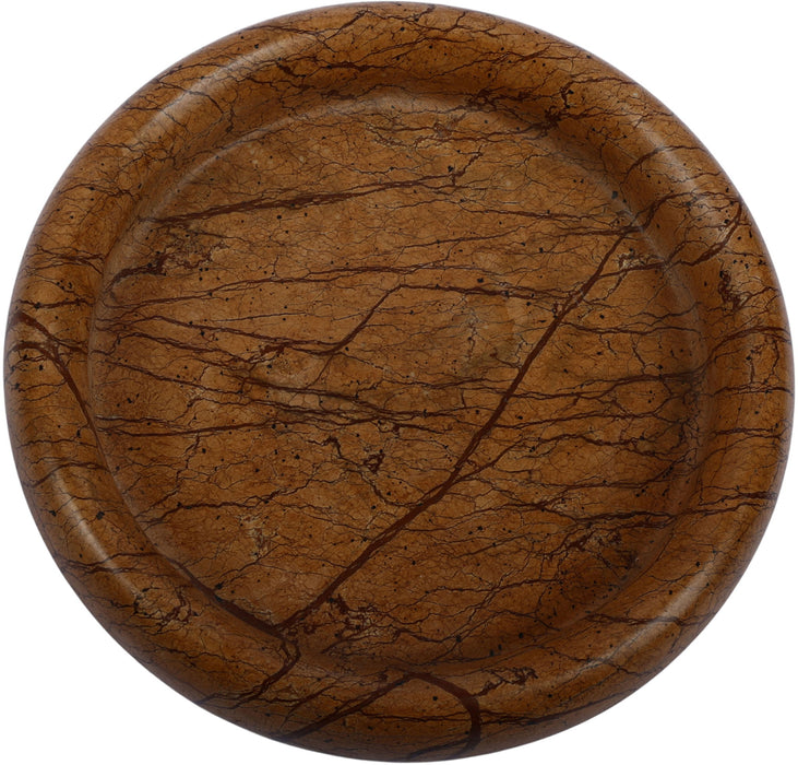 Marble tray from Meridian Furniture's Orelia collection, featuring a sleek, polished surface and elegant design for stylish home decor.