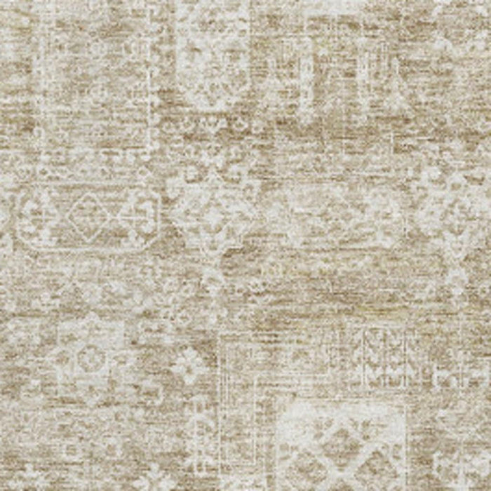 9' X 12' Floral Washable Area Rug With UV Protection (653355) - Beige / Ivory
