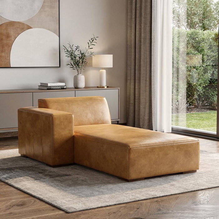 Sienna Leather Arm Chair - Brown