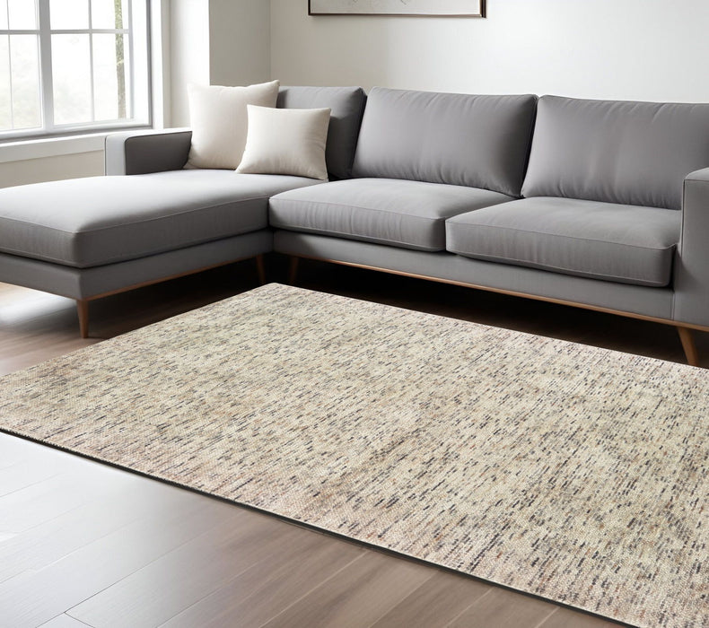 10' X 13' Hand Tufted Area Rug - Ivory And Sand
