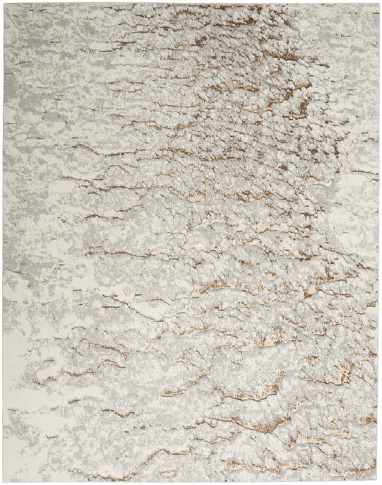 9' X 12' Abstract Area Rug (551440) - Gray / Brown