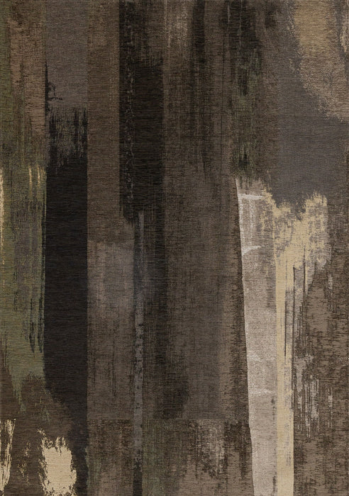 8' X 11' Abstract Area Rug (660087) - Brown / Black