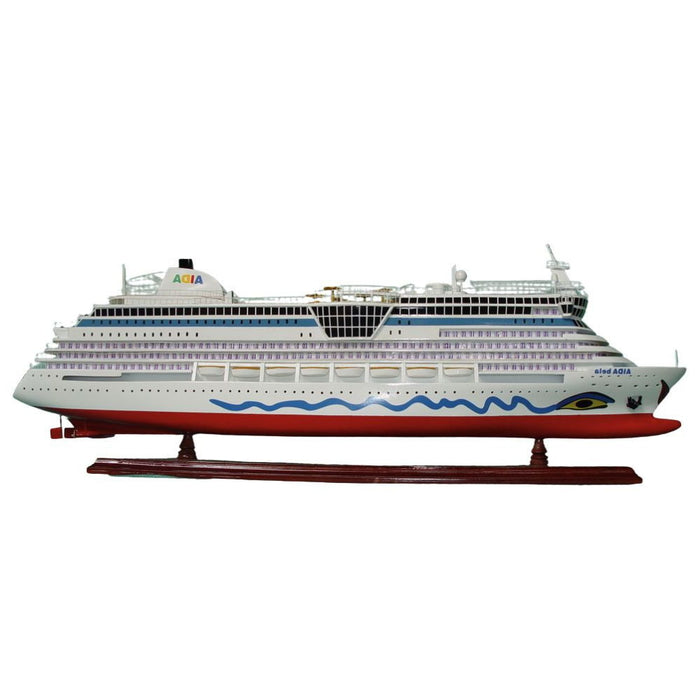 Hand Painted Model Boat (624248) - White
