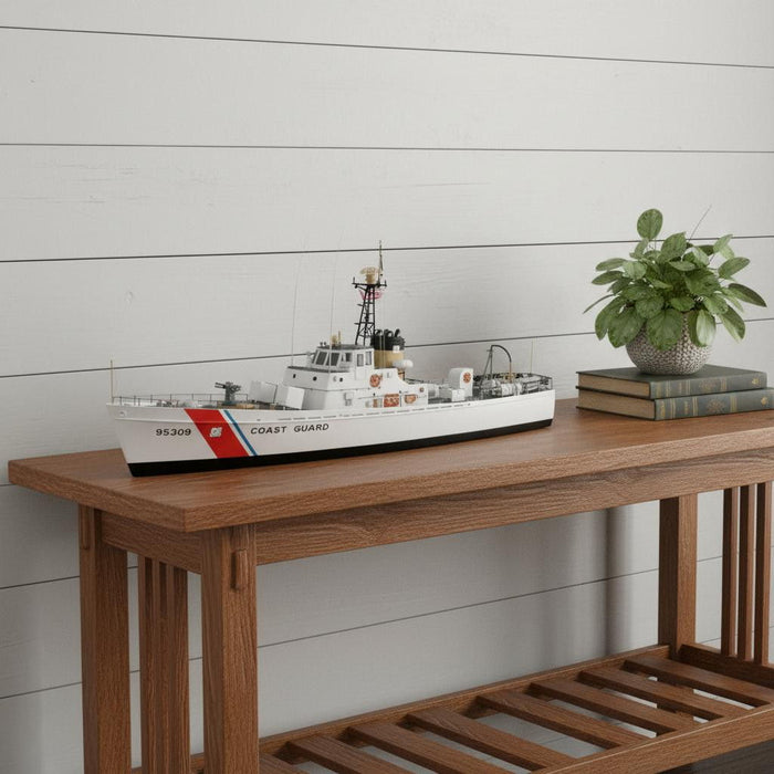 Hand Painted Model Boat (624452) - White