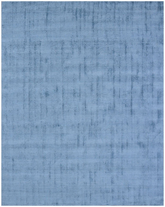 9' x 12' Hand Loomed Area Rug - Denim Blue