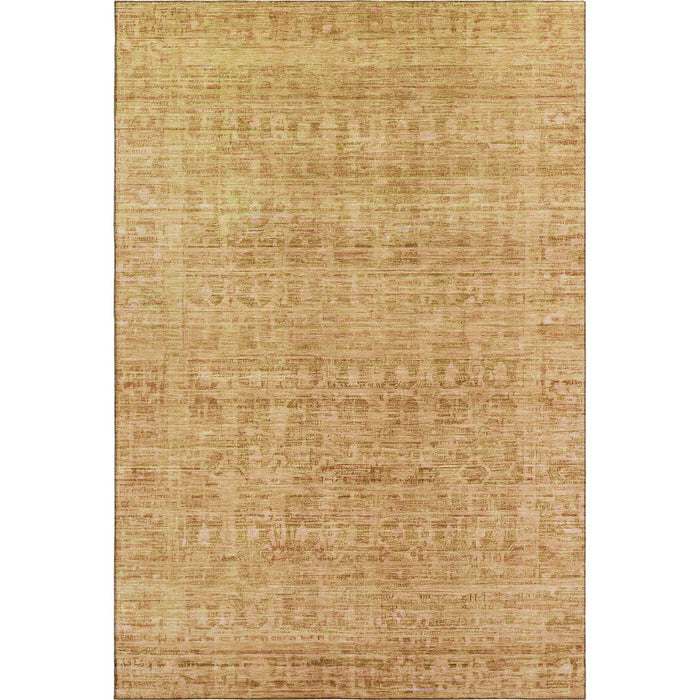 10' X 14' Oriental Washable Area Rug With UV Protection (701009) - Salmon / Peach