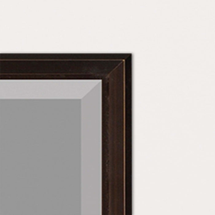 43" Wood Accent Mirror - Bronze
