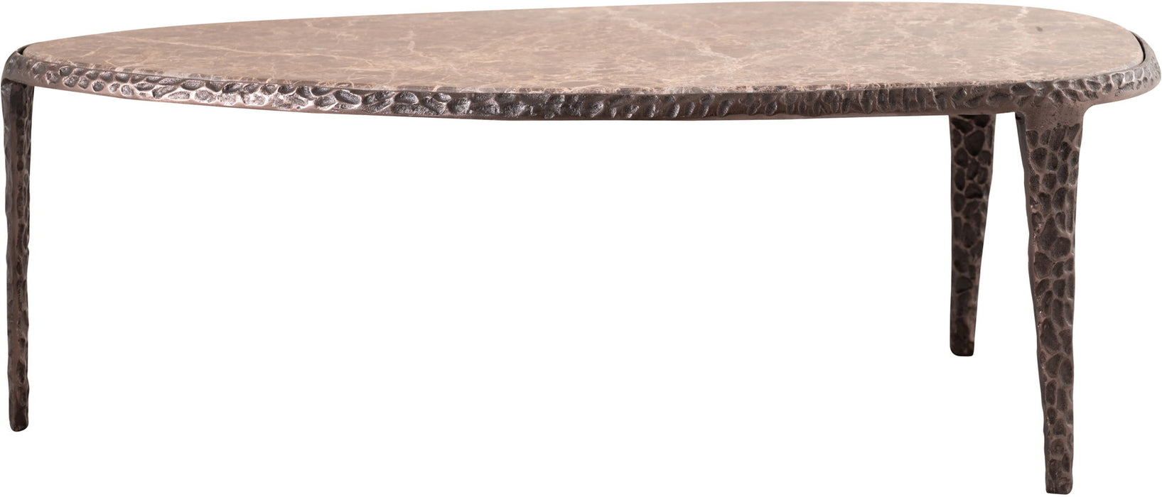 Gild - Aluminum Base And Genuine Marble Top Table