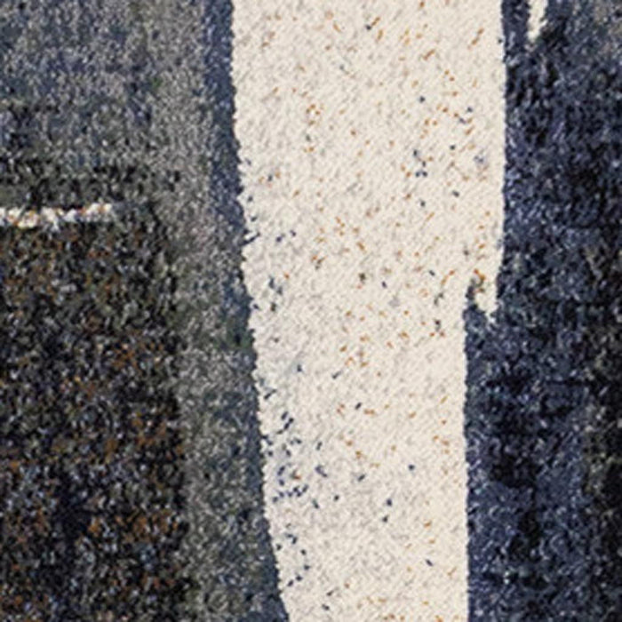 8' X 11' Abstract Area Rug (660112) - Blue / Gray / Ivory