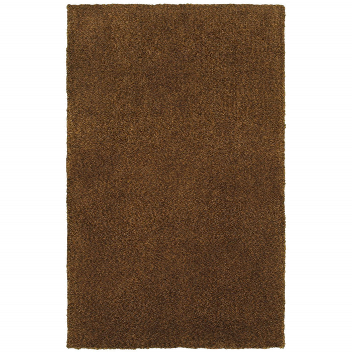 10' x 13' Shag Tufted Handmade Stain Resistant Area Rug - Brown