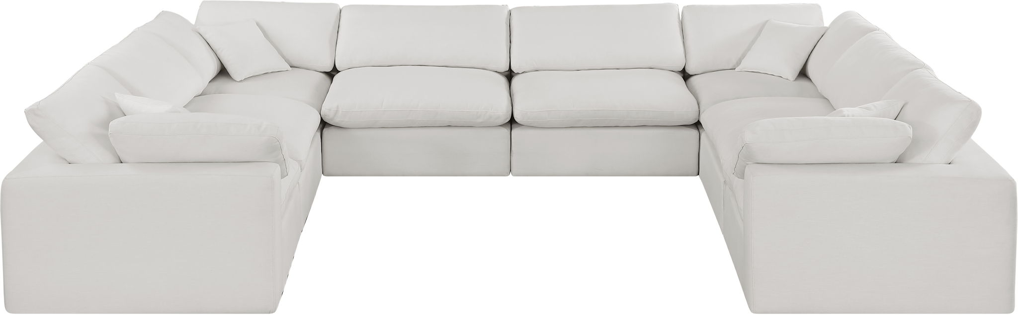 Comfy - 8 Piece Linen Modular Sectional