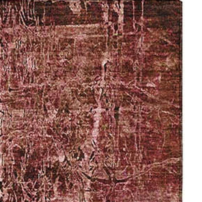 10' X 14' Abstract Washable Area Rug With UV Protection (649042) - Merlot / Ivory