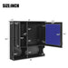 Giga wall-mounted mirror medicine cabinet with doors and open shelves for bathroom storage, reflecting a sleek modern design