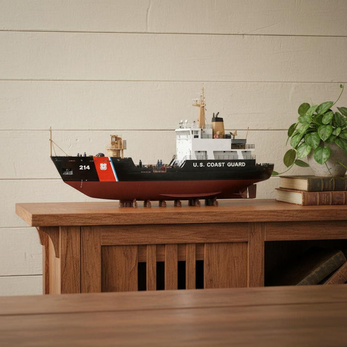 Hand Painted Model Boat (624441) - Black / White