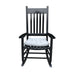 Giga classic wooden porch rocker chair made of Populus wood with a comfortable, natural design for outdoor relaxation.