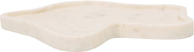 Marble tray by Meridian Furniture featuring a smooth, polished genuine marble surface with raised edges, ideal for serving or decor.
