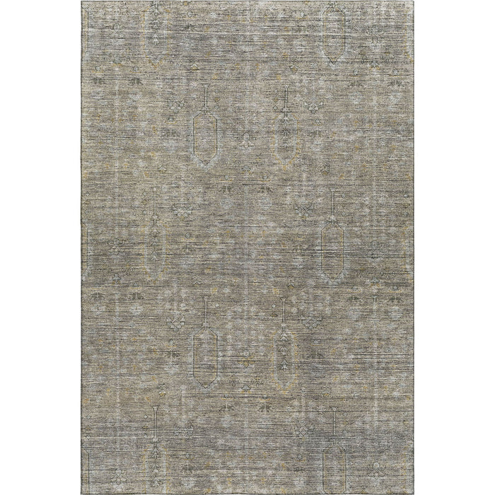 10' X 14' Southwestern Washable Area Rug With UV Protection - Taupe