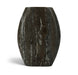 Meridian Furniture Sadie travertine vase with a smooth, rounded design, perfect for decorating living spaces.
