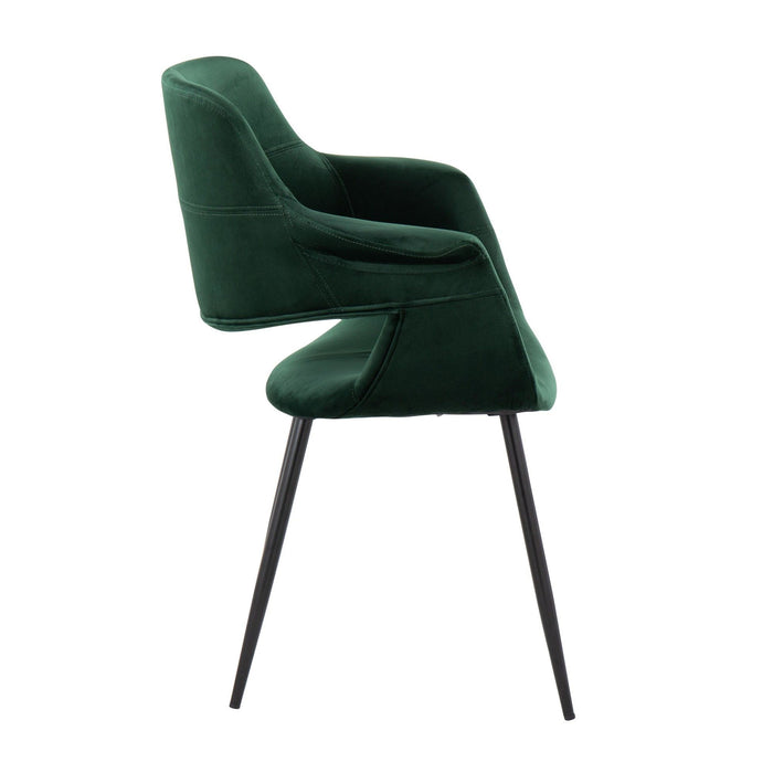 Vintage Flair - Chair (Set of 2) - Black And Green