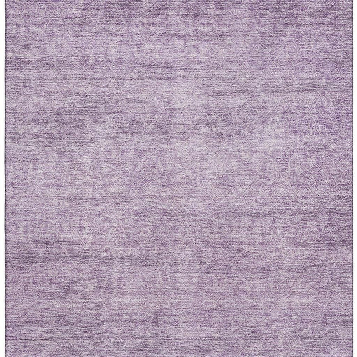 10' X 14' Abstract Washable Area Rug With UV Protection (687979) - Lavender / Ivory