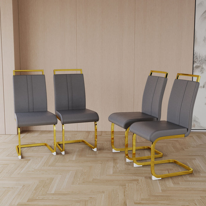 Side Dining Room Chair, Padded Seat High Back