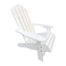 Giga outdoor or indoor children’s Adirondack arm chair in bright red plastic, suitable for garden or playroom use