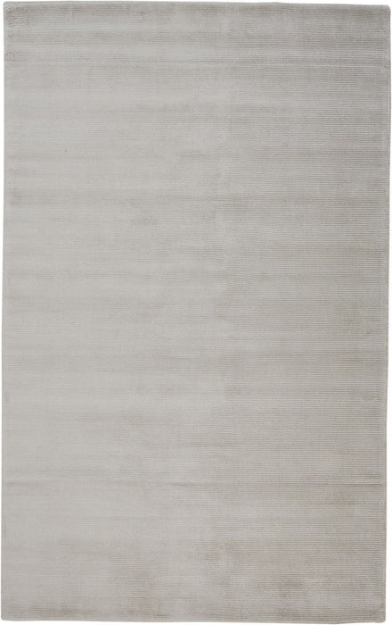 5' x 8' Hand Woven Area Rug - Gray And Silver