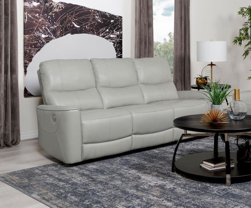 Greenfield - Upholstered Power Reclining Sofa - Ivory