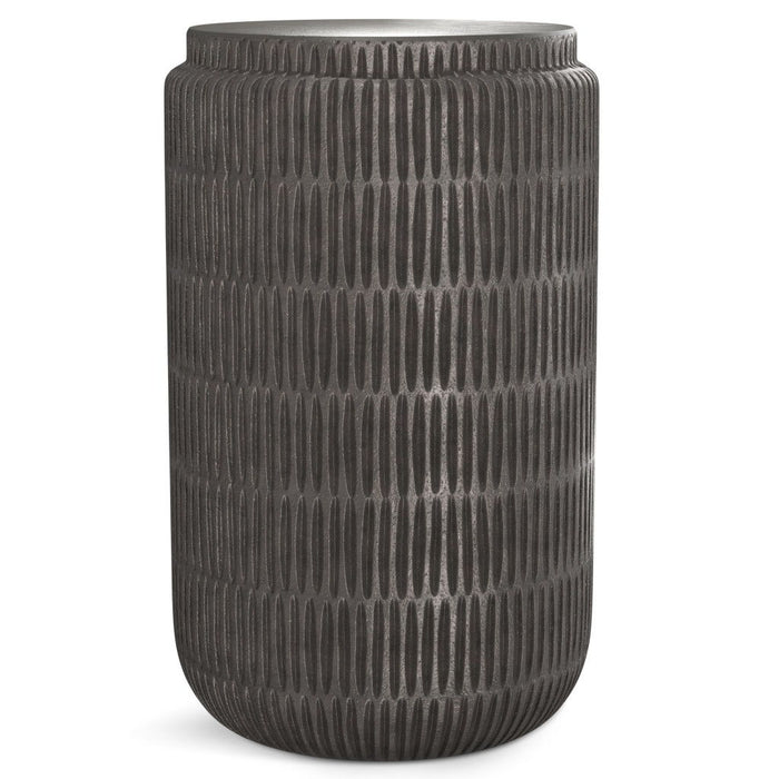 22" Aluminum Round End Table - Graphite