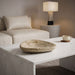 Meridian Furniture Whelan genuine marble bowl, showcasing smooth polished surface and elegant natural marble veining.