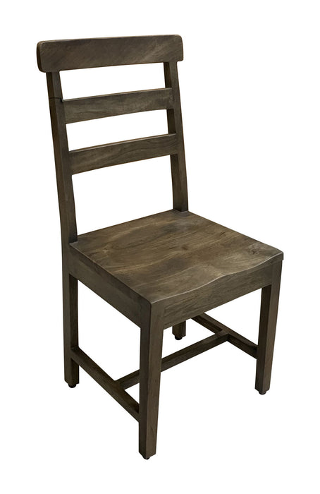 Wood Ladder Back Dining Side Chairs (Set of 2) - Dark Brown