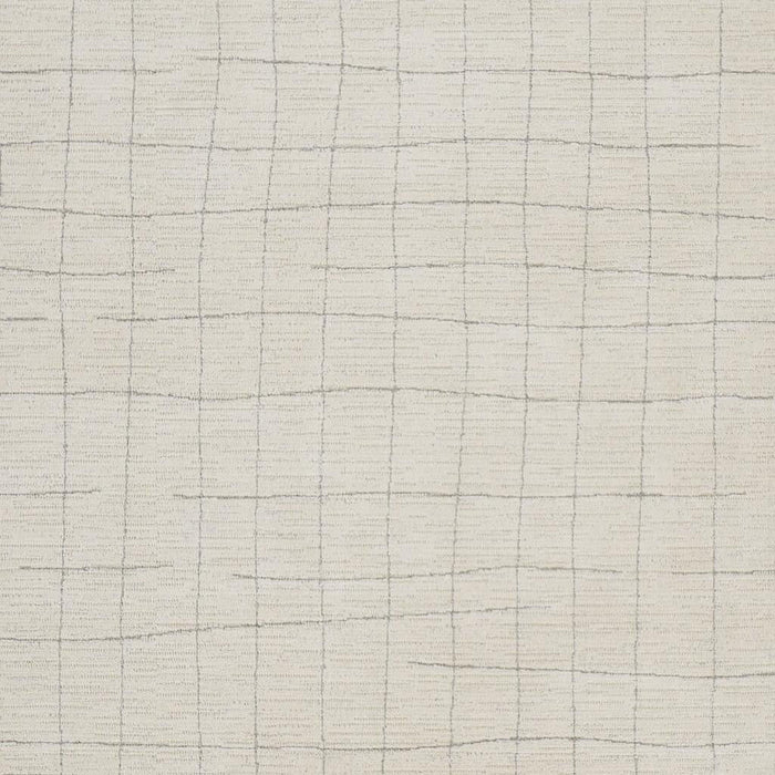 8' X 10' Abstract Polypropylene Material Area Rug - Gray And Ivory