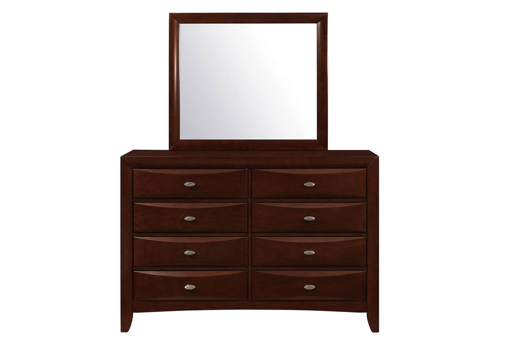 Linda - 5 Piece Queen Bedroom Set - Merlot