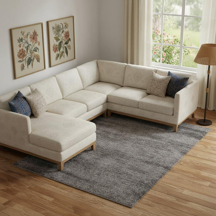 10' X 13' Abstract Area Rug (722142) - Blue / Ivory