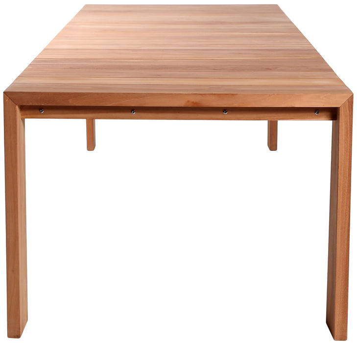 Tulum - Teak Outdoor Patio Dining Table - Natural