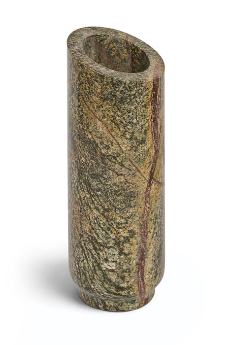 Elegant marble vase from Meridian Furniture, featuring a smooth, polished surface and classic vase shape for decorative display.