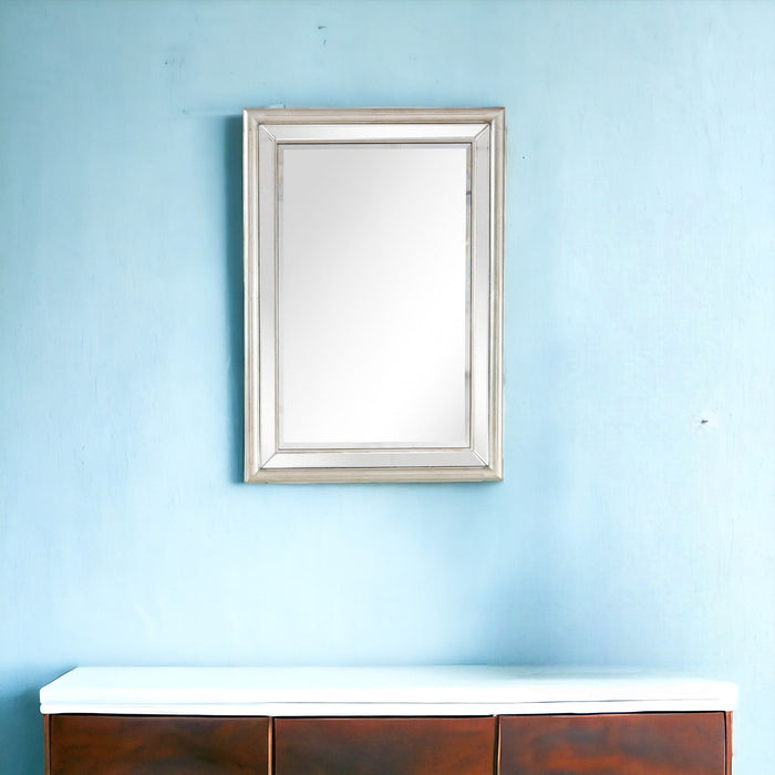 44" Framed Accent Mirror - Silver