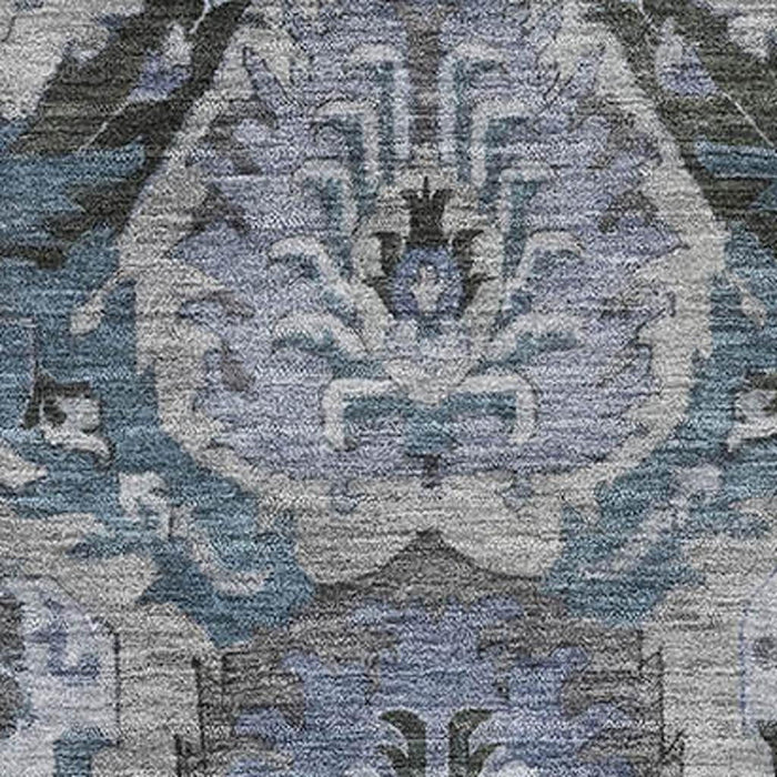 10' X 14' Washable Area Rug With UV Protection (708175) - Gray / Blue